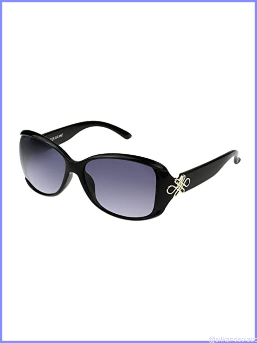Foster Grant Womens Sublime Square Sunglasses Full Frame UV Protection